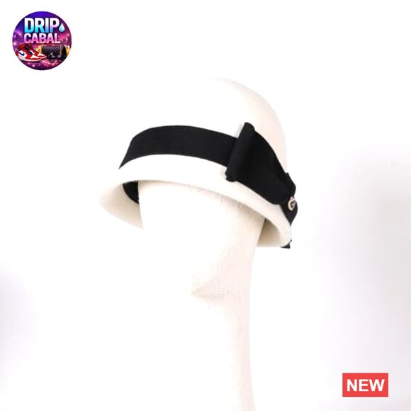 100% Wool Cloche Hat with Bow for Formal Winter Wear main image 7